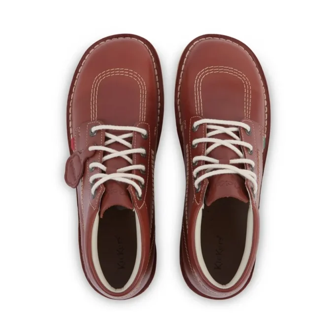 Unisex Kick Hi Leder Dark Tan für Erwachsene