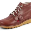 Unisex Kick Hi Leder Dark Tan für Erwachsene