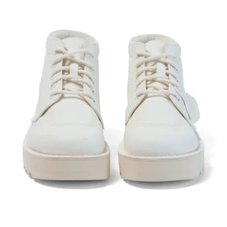 Unisex Kick Hi Stack aus Kunstleder für Erwachsene, Weiß