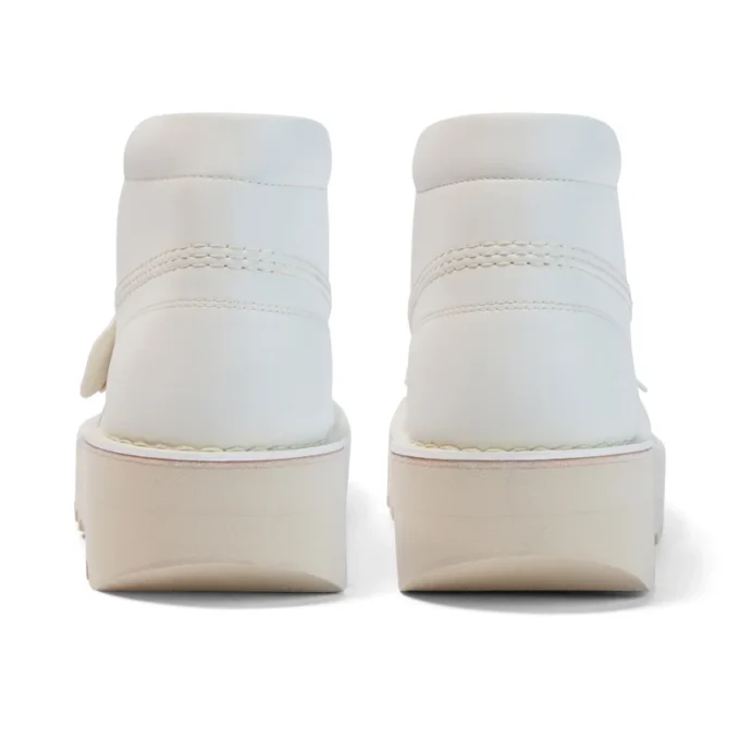 Unisex Kick Hi Stack aus Kunstleder für Erwachsene, Weiß