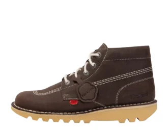 Unisex-Kick Hi-Stiefel aus Wildleder für Erwachsene, braun