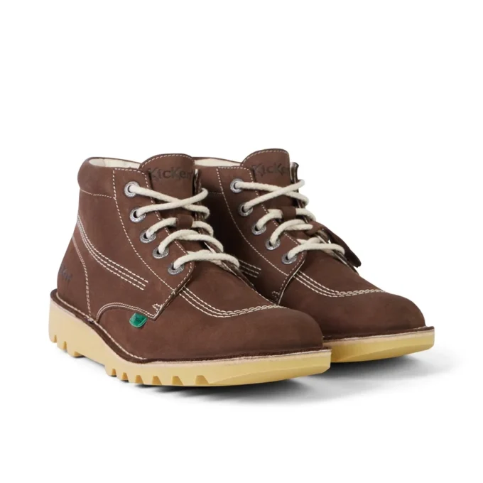 Unisex-Kick Hi-Stiefel aus Wildleder für Erwachsene, braun