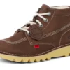 Unisex-Kick Hi-Stiefel aus Wildleder für Erwachsene, braun