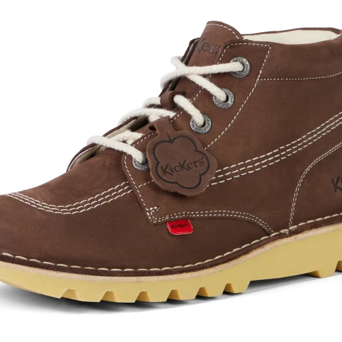 Unisex-Kick Hi-Stiefel aus Wildleder für Erwachsene, braun