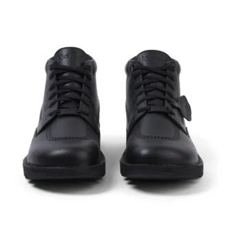Unisex-Kick-Stiefel für Erwachsene aus Tumbled-Leder, schwarz Unisex-Kick-Stiefel für Erwachsene aus Tumbled-Leder, schwarz