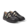 Unisex-Kick T-Bar-Goldie-Schuhe für Erwachsene, schwarz