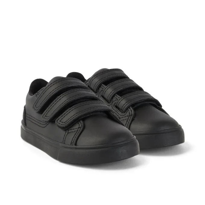 Unisex-Kinderschuhe Tovni Trip aus Lederalternative, schwarz