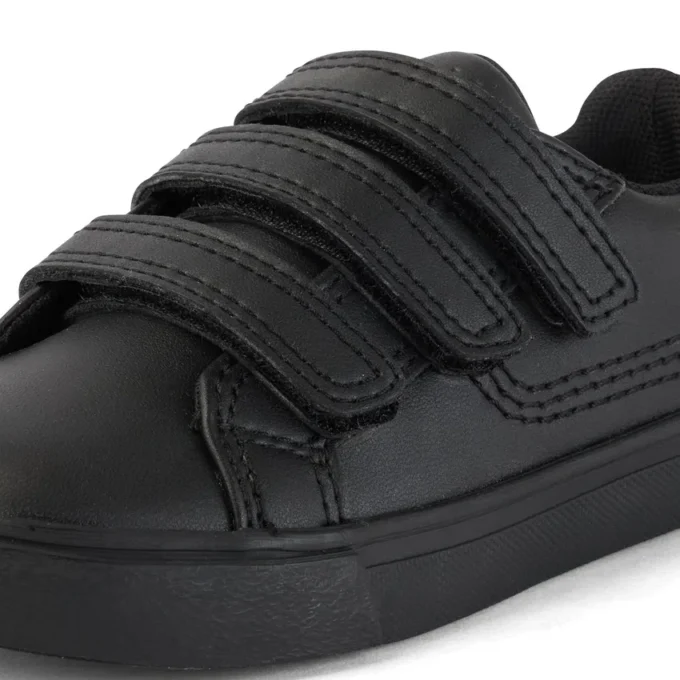 Unisex-Kinderschuhe Tovni Trip aus Lederalternative, schwarz