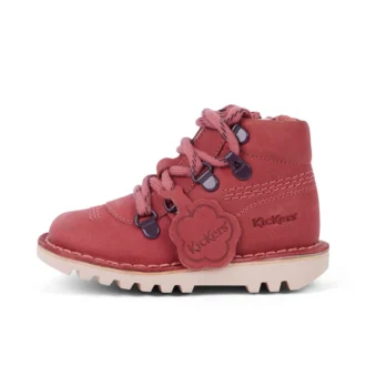 Unisex-Kinderstiefel Kick Hi Explore Leder Rosa