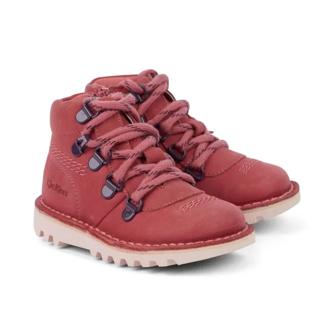 Unisex-Kinderstiefel Kick Hi Explore Leder Rosa