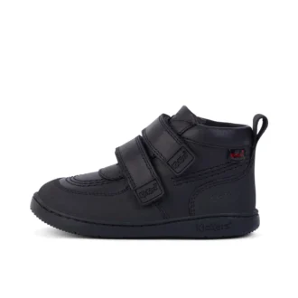 Unisex-Kinderstiefel Playflex Hi Vel Leder Schwarz