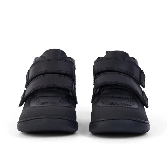Unisex-Kinderstiefel Playflex Hi Vel Leder Schwarz
