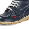 Unisex-Leder-Kick Hi Core für Erwachsene in Navy