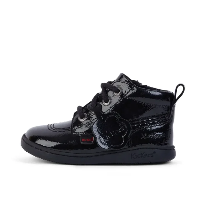 Unisex-Schuhe für Kleinkinder Playflex Hi Crinkle Lackleder Schwarz