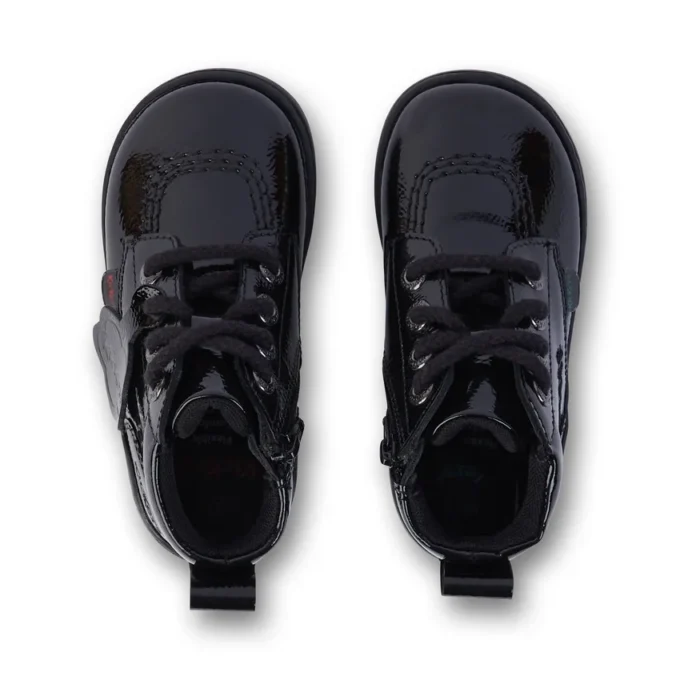 Unisex-Schuhe für Kleinkinder Playflex Hi Crinkle Lackleder Schwarz