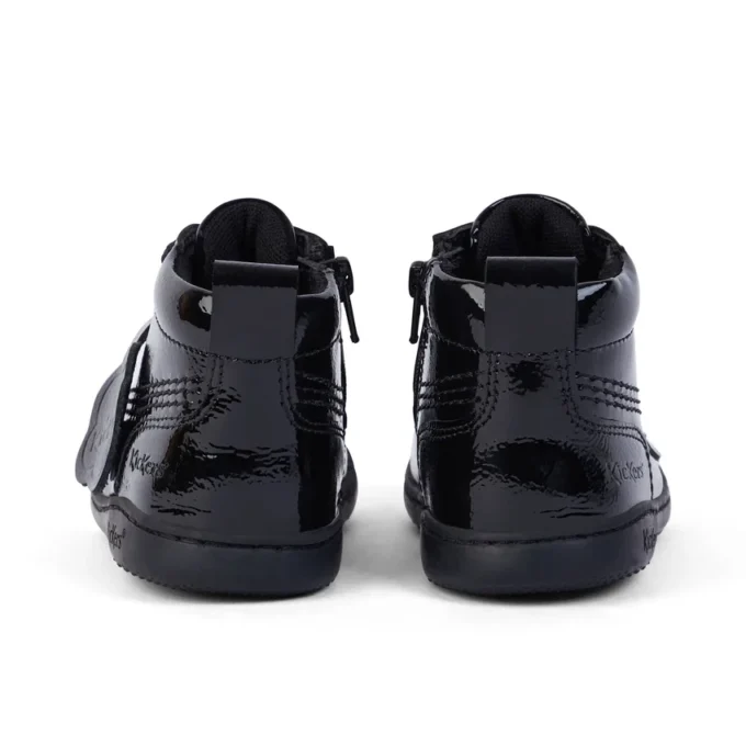 Unisex-Schuhe für Kleinkinder Playflex Hi Crinkle Lackleder Schwarz
