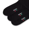 Unisex-Socken für Erwachsene, Everyday Crew, 3er-Pack, schwarz Unisex-Socken für Erwachsene, Everyday Crew, 3er-Pack, schwarz