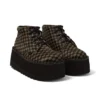 Unisex-Stiefel für Erwachsene Kick Hi Platform Leder Schwarz/Khaki