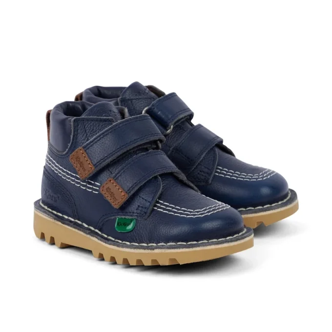 Unisex-Stiefel für Kleinkinder Kick Hi Roll Leder Marineblau