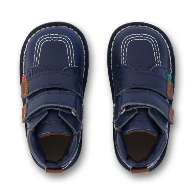 Unisex-Stiefel für Kleinkinder Kick Hi Roll Leder Marineblau