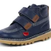 Unisex-Stiefel für Kleinkinder Kick Hi Roll Leder Marineblau
