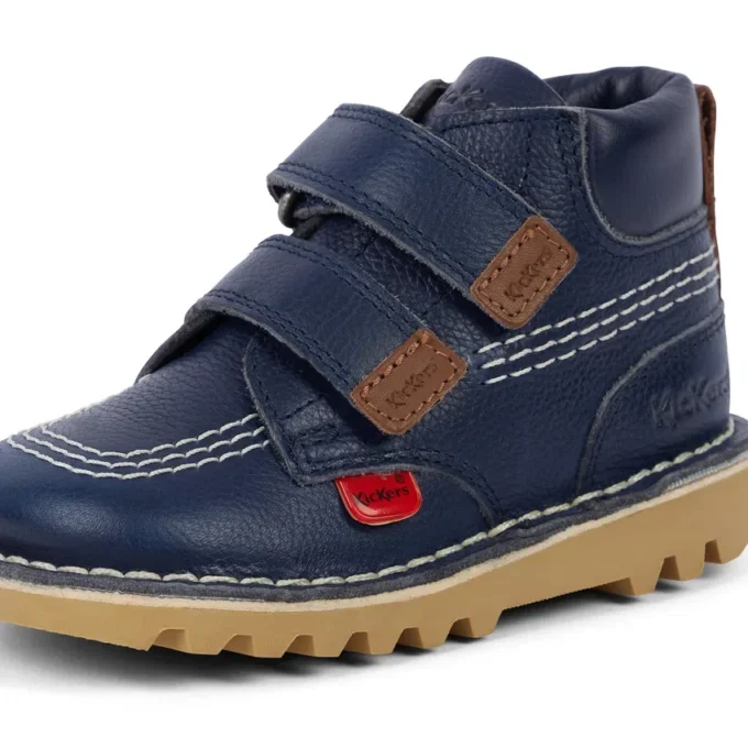 Unisex-Stiefel für Kleinkinder Kick Hi Roll Leder Marineblau