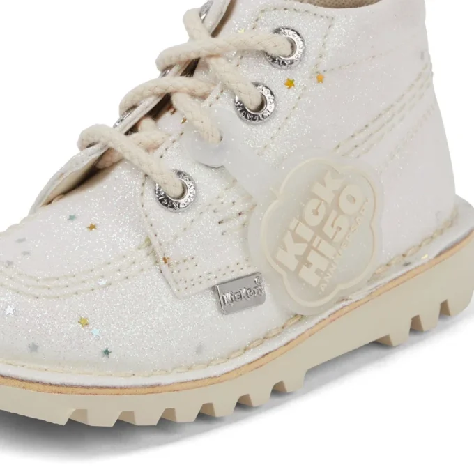 Unisex-Stiefel „Kick Hi Glitter“ für Kleinkinder, weiß