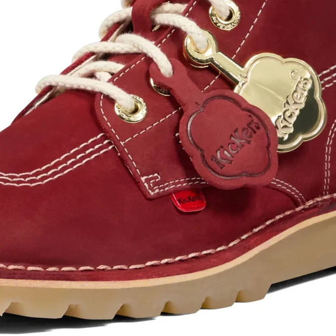 Unisex-Stiefel „Kick Hi Goldie“ für Erwachsene, rot