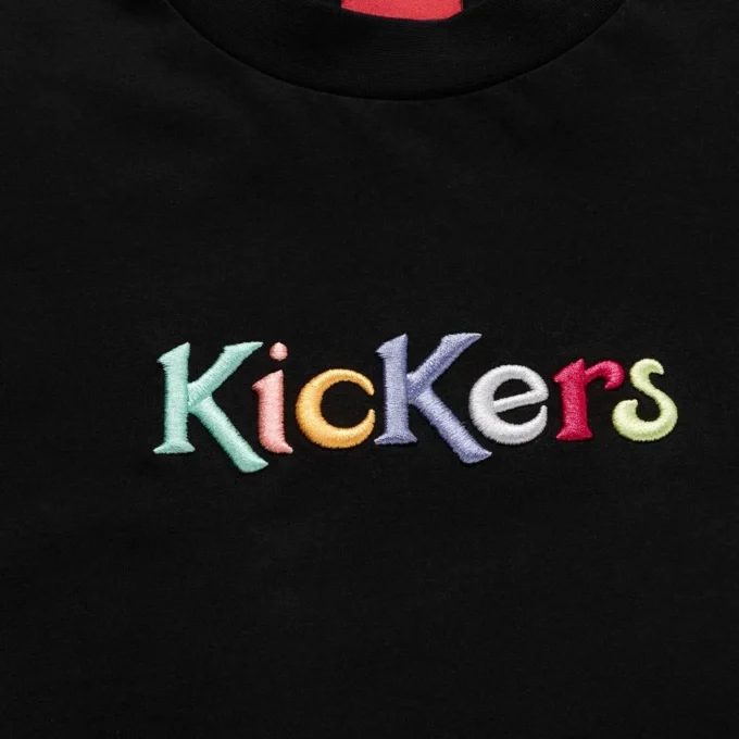 Unisex-T-Shirt für Erwachsene: Kickers Classic Kurzarm-T-Shirt Schwarz